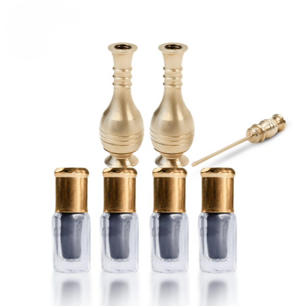 العرض الفضي – 4 قطع ربع تُولَة + 2 مكحلة نحاسية